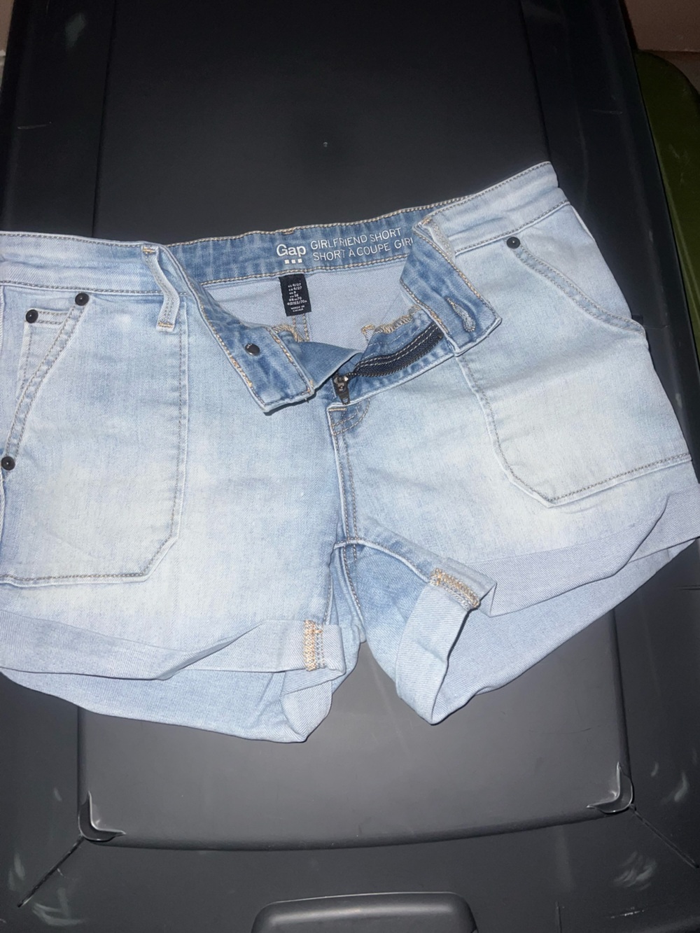 GAP Light Blue Denim Girlfriend Shorts